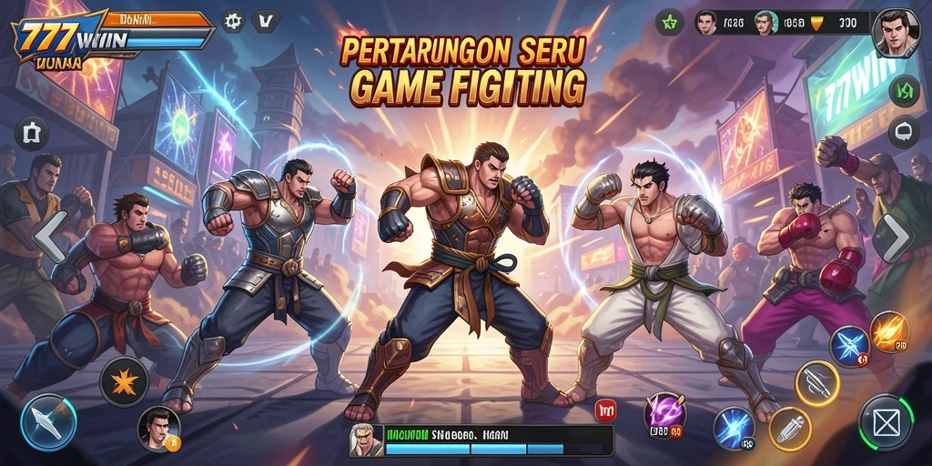 Gameplay <strong>777WIN</strong> yang mendebarkan dan penuh aksi pertarungan.