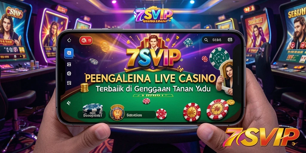 Tampilan gameplay Live Casino menarik di 7SVIP dengan dealer profesional.