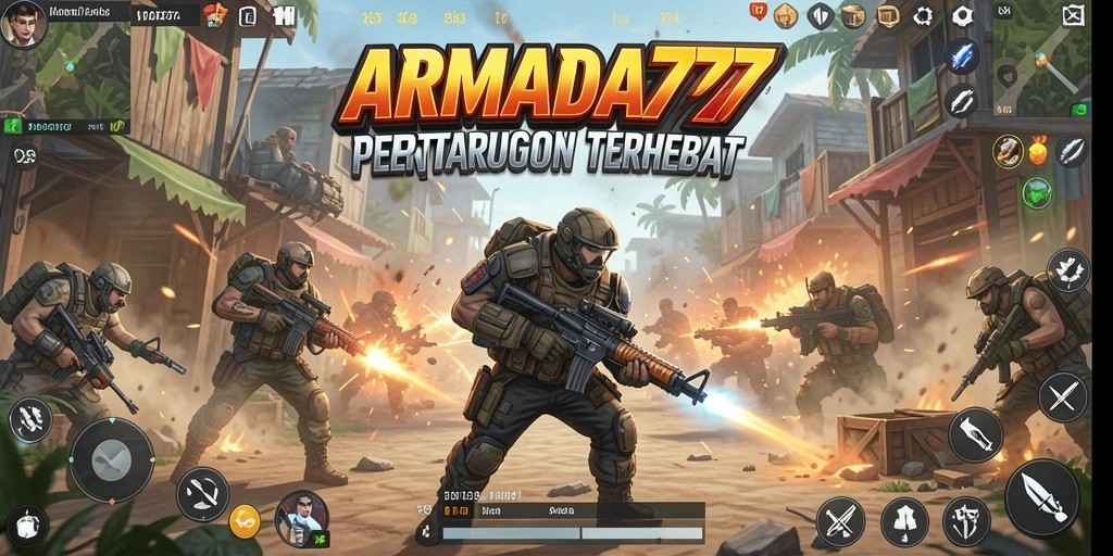 Tampilan seru gameplay Battle Royale di ARMADA777.