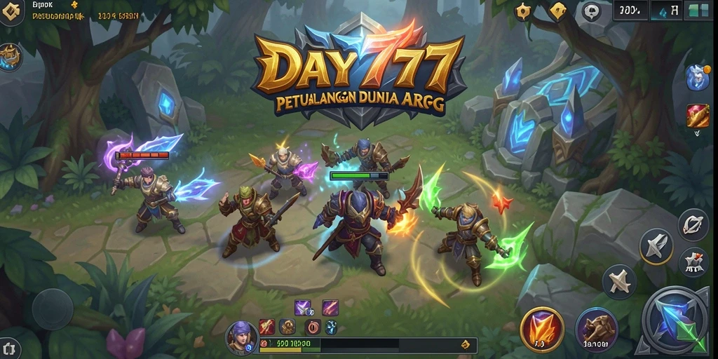 Tangkapan layar menunjukkan aksi pertempuran seru dalam dunia ARPG.