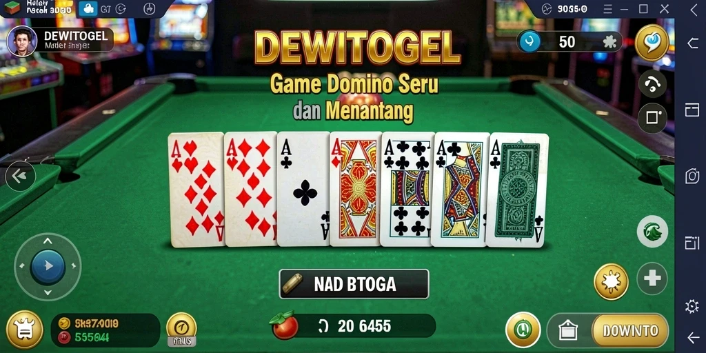 Tampilan gameplay menegangkan di DEWITOGEL.