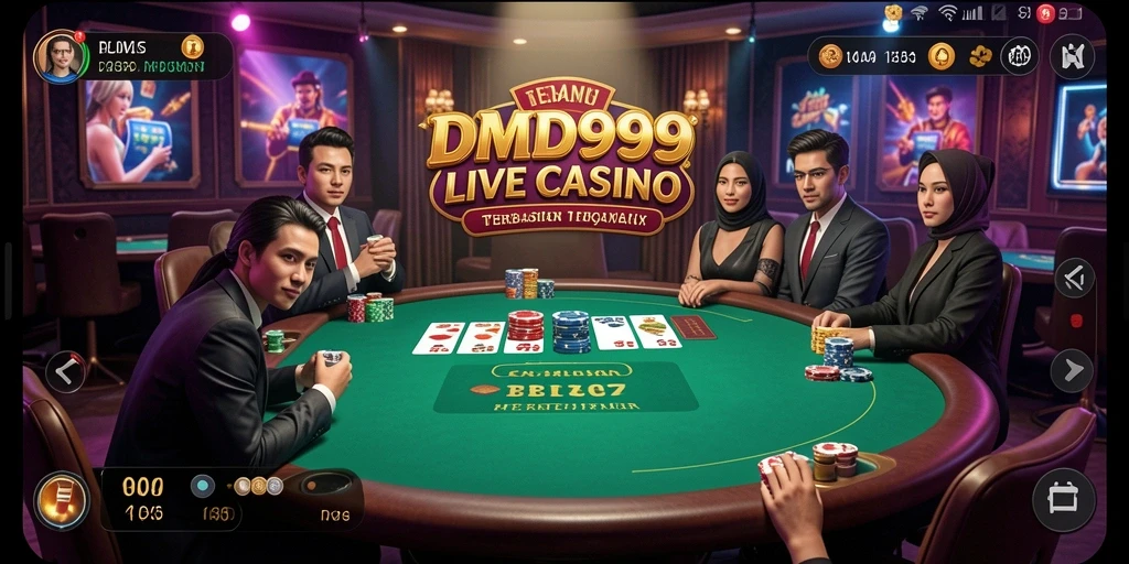 Tampilan gameplay langsung DMD999 dengan dealer profesional.