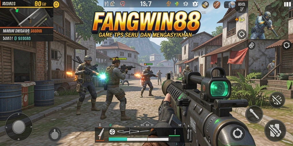 Tangkapan layar utama FANGWIN88 menampilkan aksi tembak-menembak yang mendebarkan.