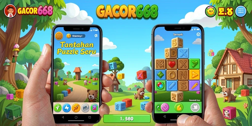 Screenshot gameplay GACOR668 menunjukkan tantangan puzzle yang menarik.