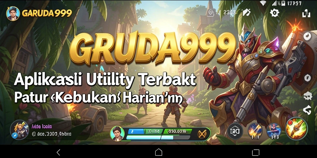 Tampilan screenshot GARUDA999 dengan fitur-fitur Utility yang menarik.