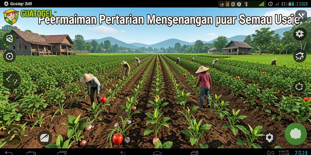 Screenshot GUATOGEL menampilkan gameplay bertani yang seru.