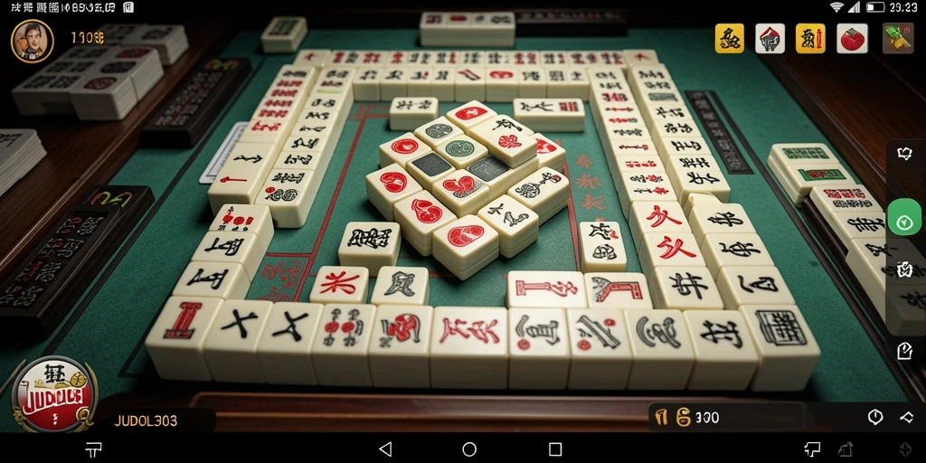 Tampilan gameplay Mahjong di JUDOL303 yang menyenangkan dan interaktif.