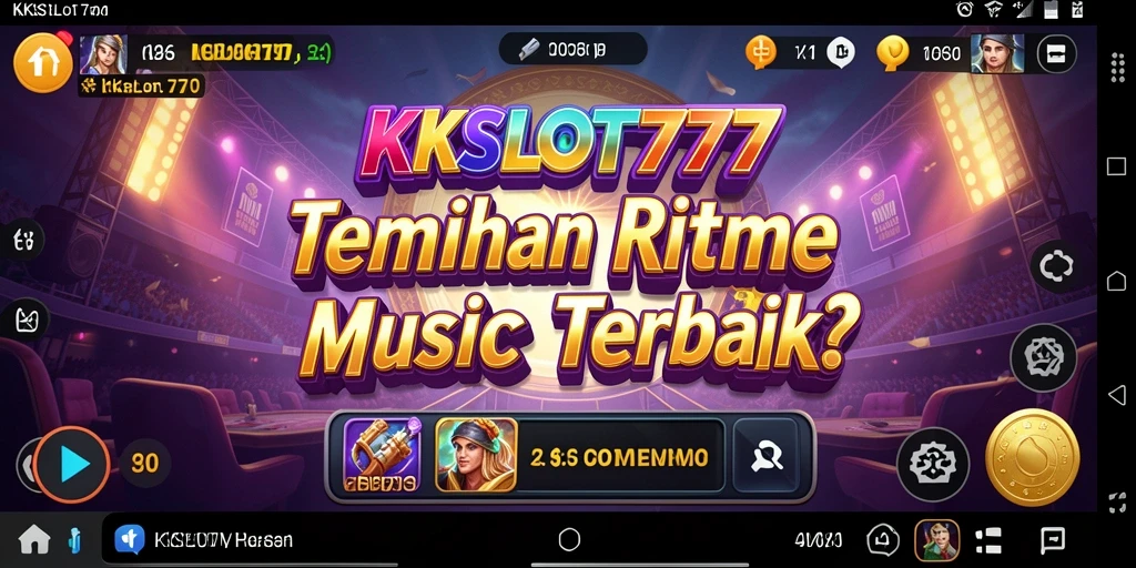 Screenshot gameplay KKSLOT777 menunjukkan keseruan bermain musik.