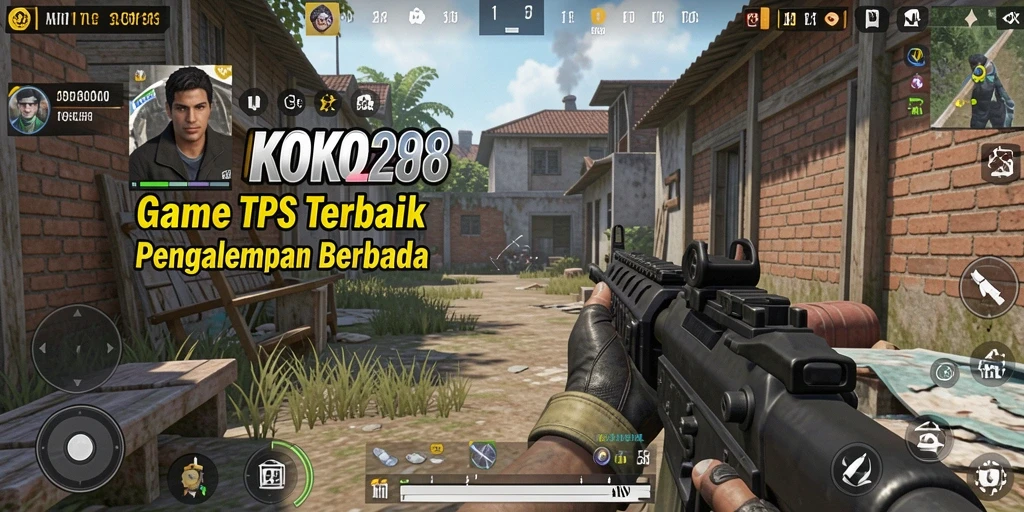Screenshot menunjukkan aksi tembak-menembak yang mendebarkan di KOKO288.