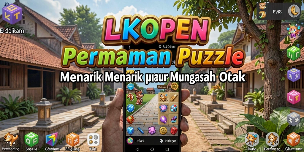 Tampilan gameplay LKOPEN dengan tantangan puzzle yang seru.