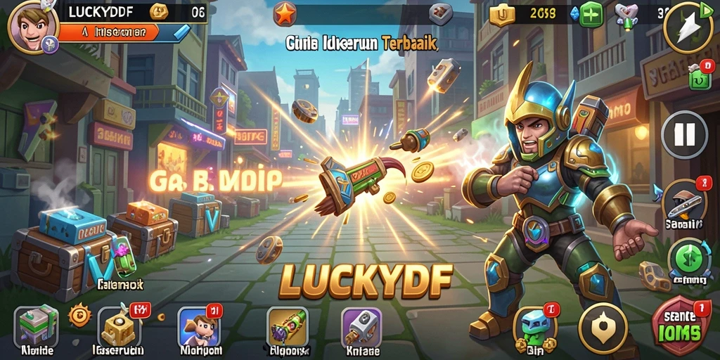 Tampilan gameplay LUCKYDF yang menarik dan interaktif.