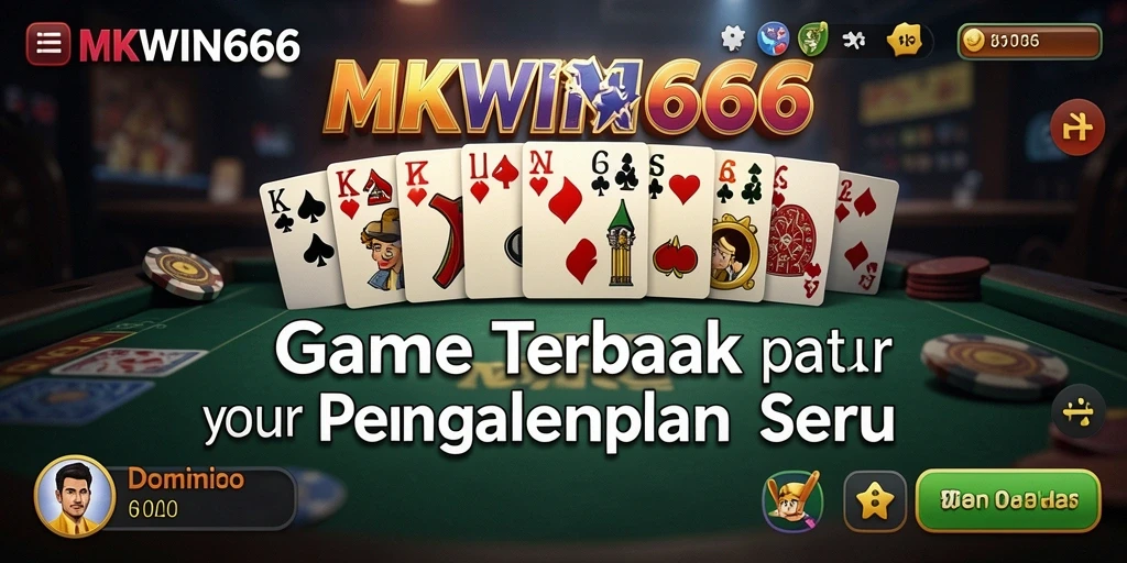 Tampilan gameplay seru dalam permainan Domino MKWIN666.