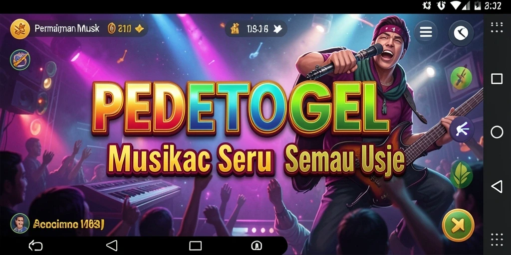 Tangkapan layar PEDETOGEL menampilkan suasana permainan musik yang menyenangkan.