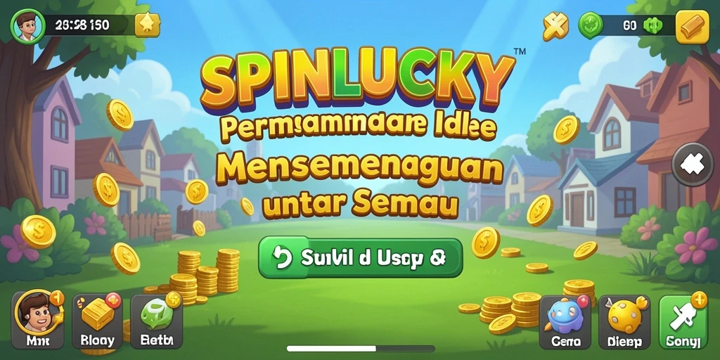Tampilan gameplay SPINLUCKY yang menarik dan penuh warna.