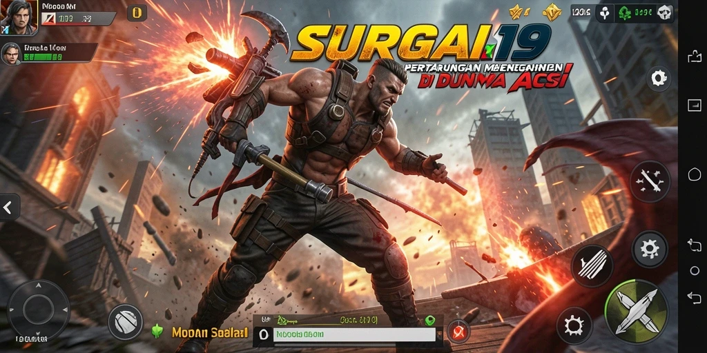 Tampilan gameplay SURGA19 dengan aksi seru dan menegangkan.