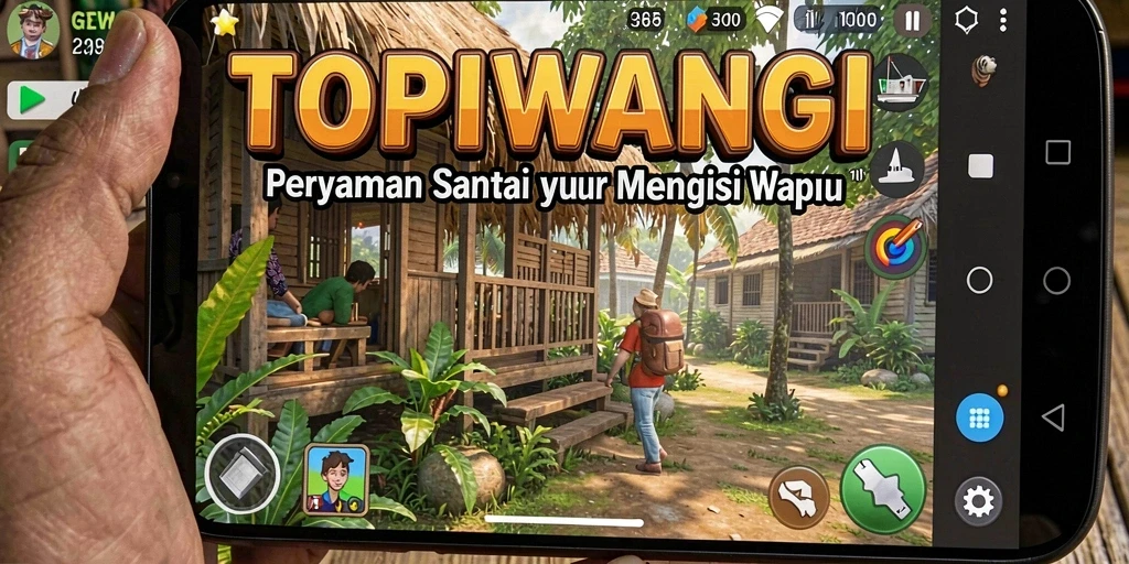 Tampilan gameplay seru dari TOPIWANGI yang memikat.