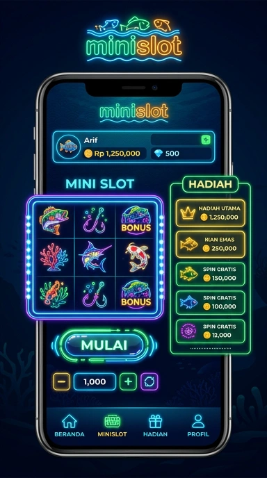 Deskripsi aplikasi yang jelas dan informatif di minislot.
